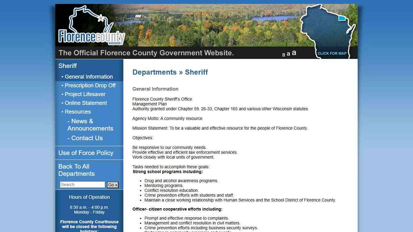 Florence County Government | Departments » Sheriff